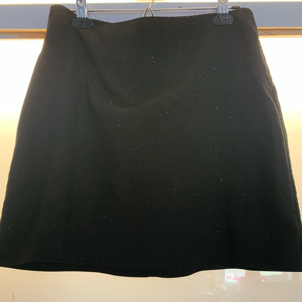 Garage brand retro sparkly black mini skirt